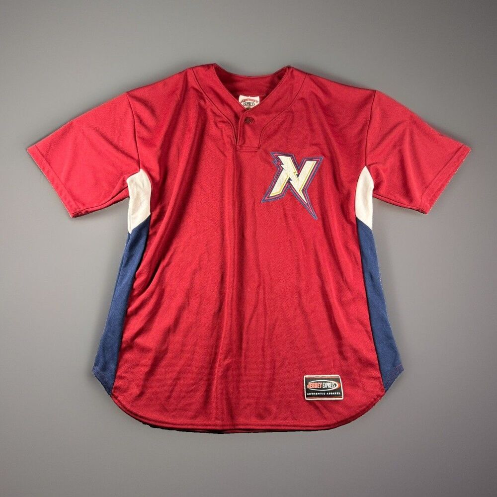 Northwest Arkansas Naturals MiLB Baseball Jersey Red/Blue Jersey Express Adult L